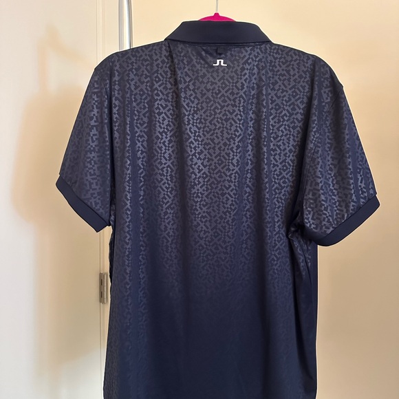 NWT J Lindenberg Size XXL Slim Golf Polo Navy Blue - Picture 9 of 10